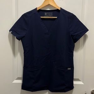 NAVY Figs scrub top